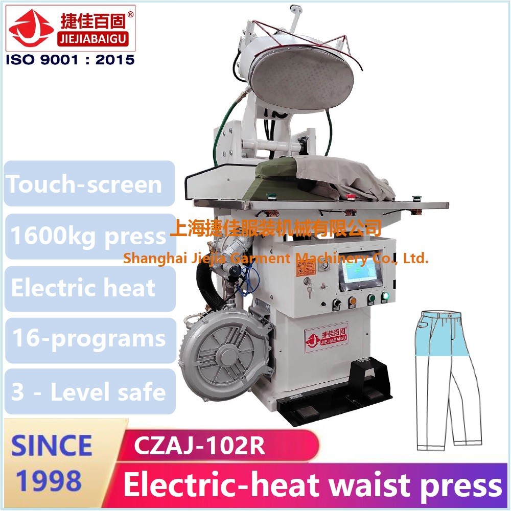 Touch Screen PLC Full Range Trouser Pressing Machine With Mitsubishi Fast High Pressure