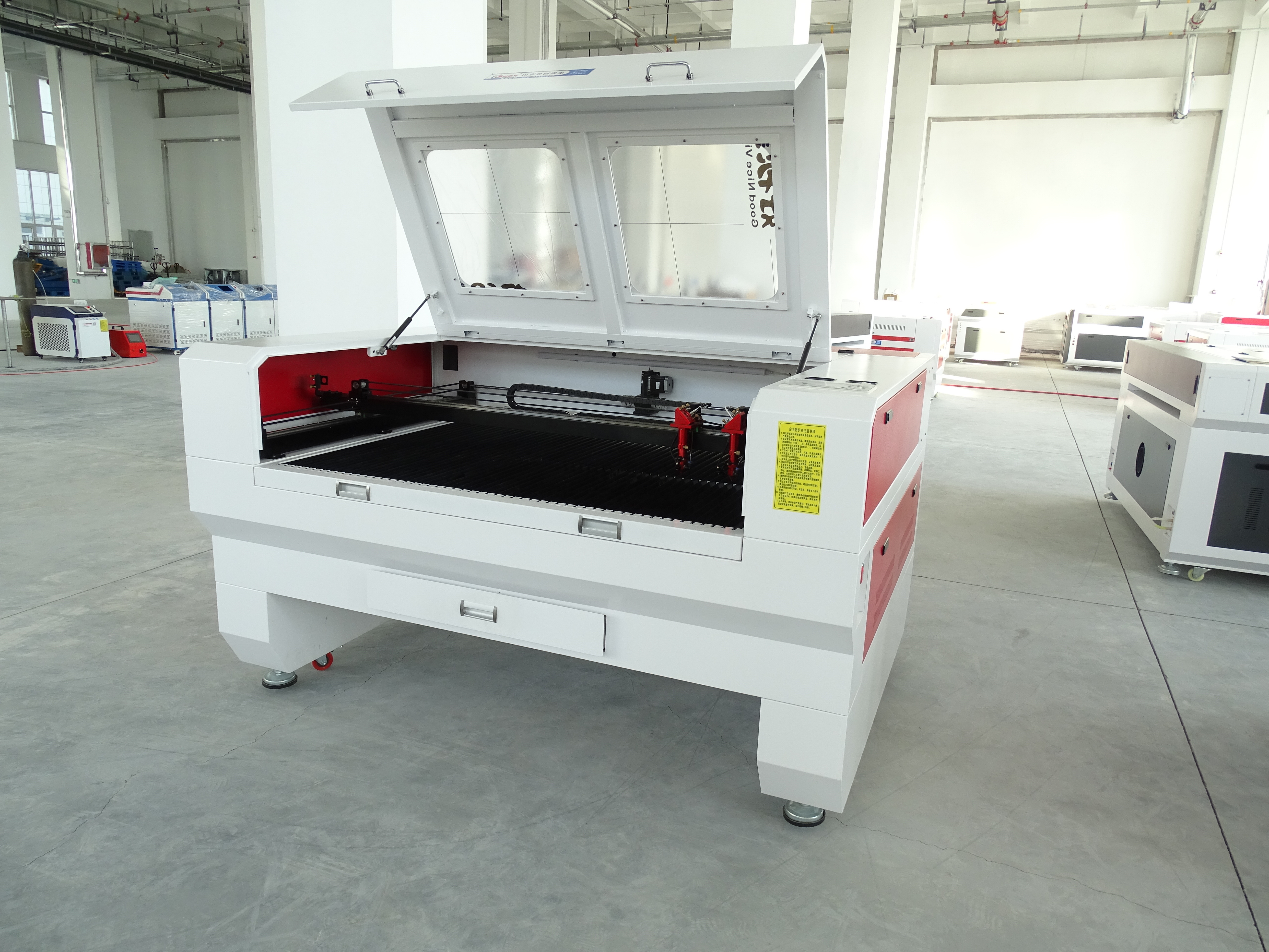 High Precision 2 Heads CO2 CNC Acrylic PVC Laser Cutting Engraving Engraver Machine