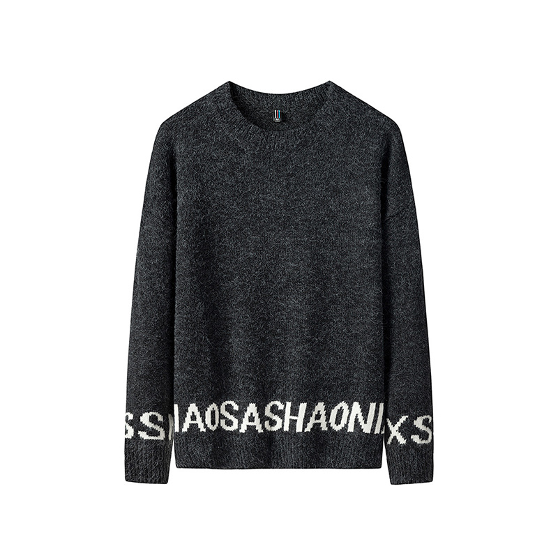 S-4XL Mens Casual Pullover Sweater Autumn Winter Sweater Multicolor Customized