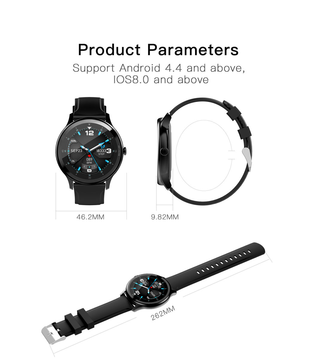 1.28 Inch 240*240 TFT Small Tail Display G28 Smart Watch for Female Menstrual Cycle Recording and Sleep Monitoring
