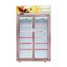 Buy cheap Auto Defrost Double Door Rh70% Commercial Display Freezer from wholesalers