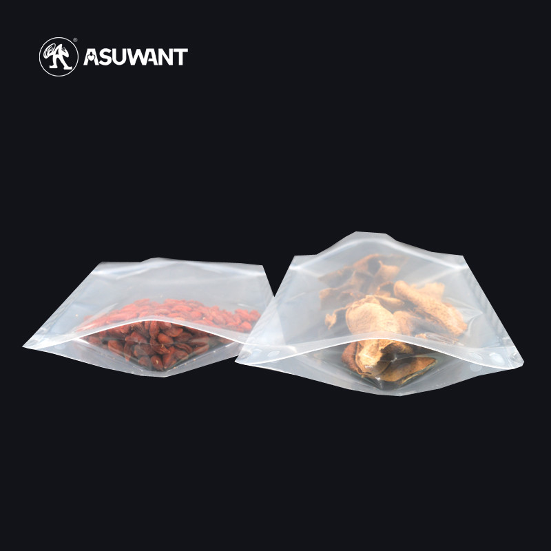 PE Clear Biodegradable Packaging Bags Gummies Candy Waterproof Stand Up Pouch