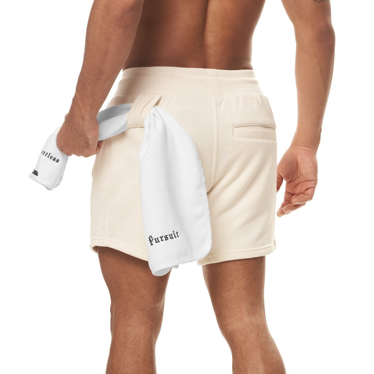 Solid Color Gym Workout Shorts Cotton Men Outdoor Running Plain Jogger Shorts