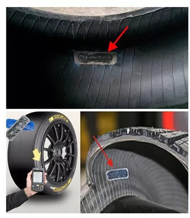 OEM UHF Adhesive RFID Tire Tags Smart Control Management For Trucks