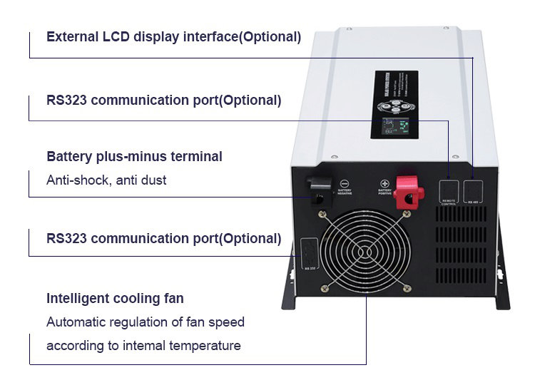 7.5kw 24v Hybrid Solar Inverter 5Kw Hybrid Off Grid Inverter For Ac Conditioner