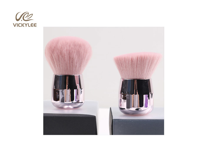 Portable Pink Color 4×7.4CM Angled Blush Brush