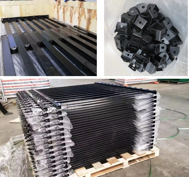 European Style 1.8M Tubular Steel Fence Security Metal Palisade Fence Panels