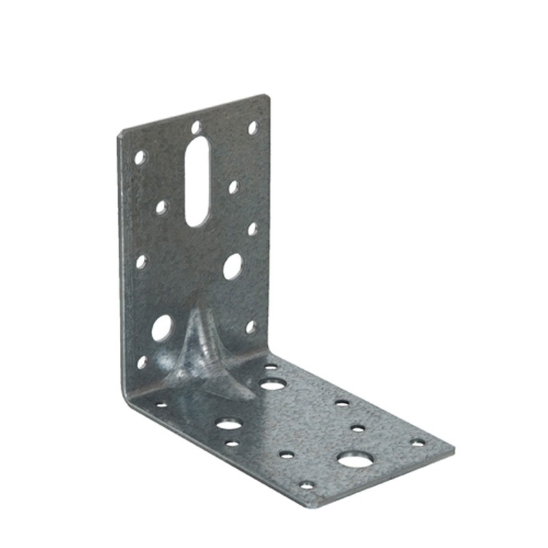Hardware Timber Connectors Galvanized Steel Corner Brackets Weighing 36.4g