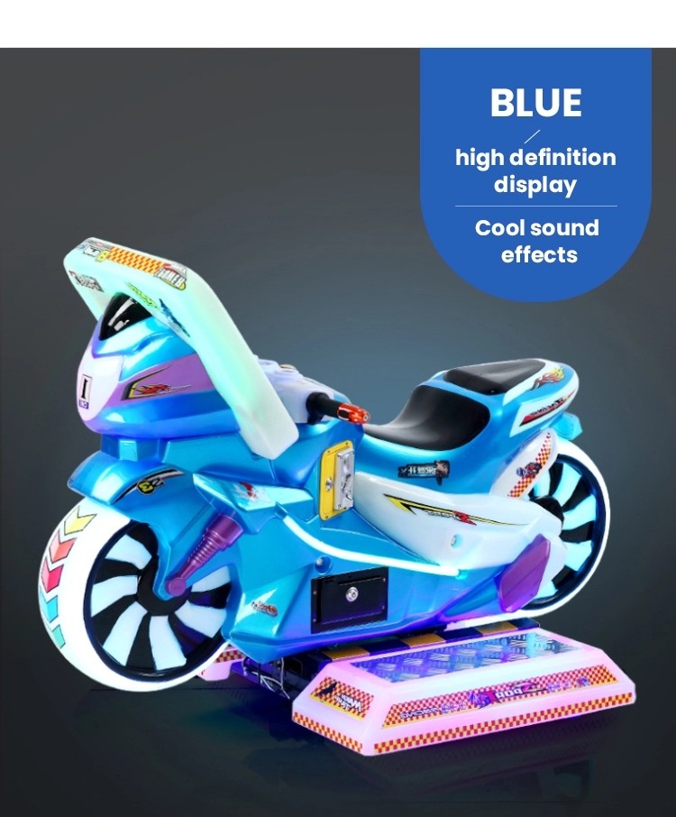 Coin Operated Kids Game Machine Kiddie Rides Racing Car Motorcycles 12 Months Warranty