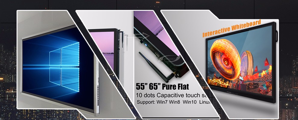 10 Points IR Touch Screen Whiteboard 70 Inch 84 Inch For Meeting Room