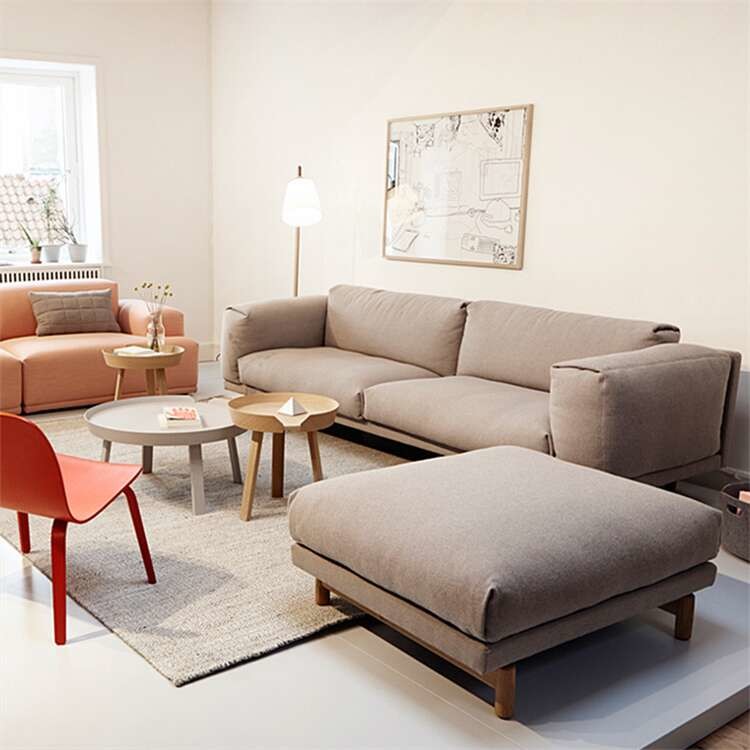 Solid Wood Plywood Living Room Sofas Couches Leather Cover
