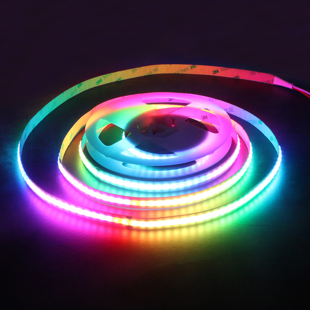 IP20 Multicolor LED COB Strip Light Flexible Soft 160LEDs/M For Home Decoration