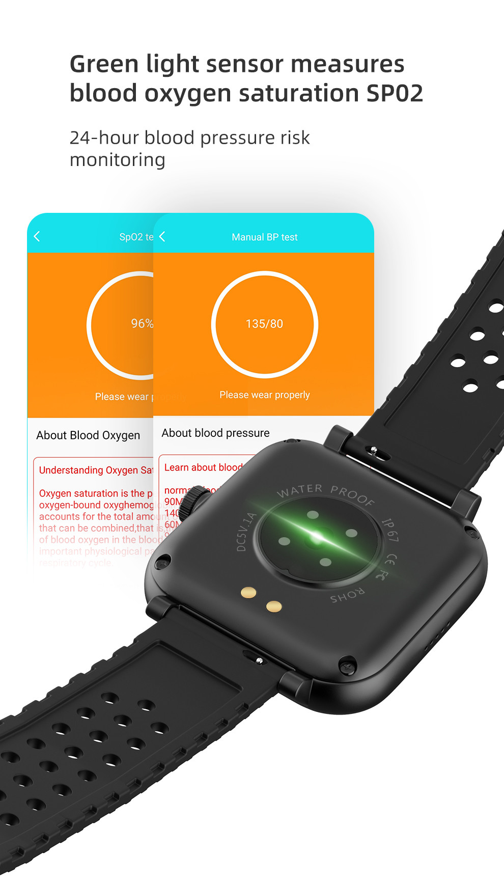 Android Phone Bluetooth IOT Devices 1.28inch Heart Rate Monitor Smartwatch W12