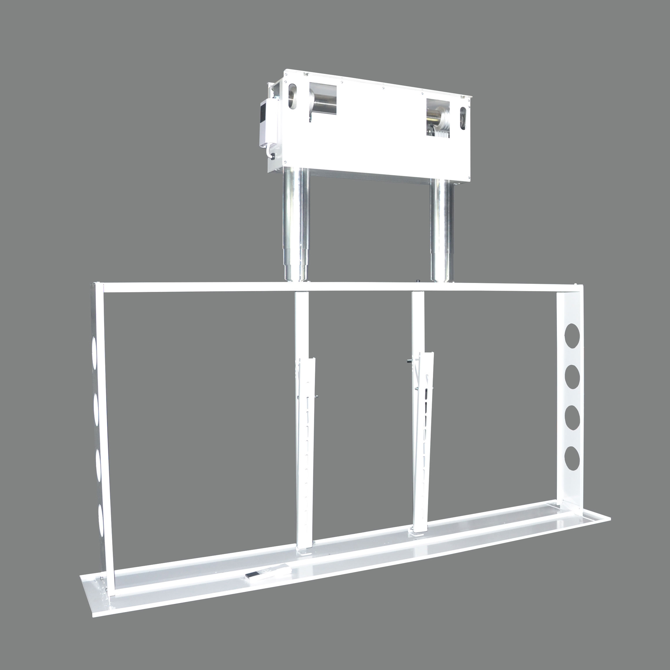 Retractable Ceiling Tv Bracket 0 - 105 Degrees Adjustable Motorized Ceiling Drop Down Tv Mount