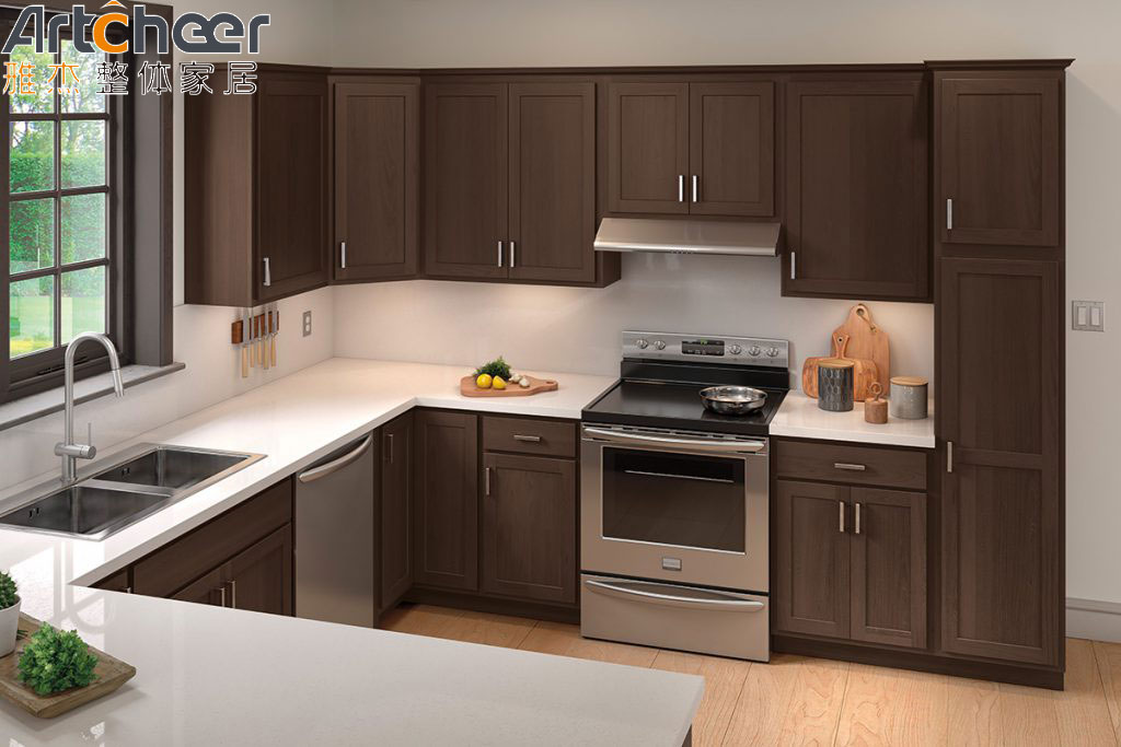 American Style Shaker Design Solid Wood Kitchen Cabinets A Must Have for Modern Homes