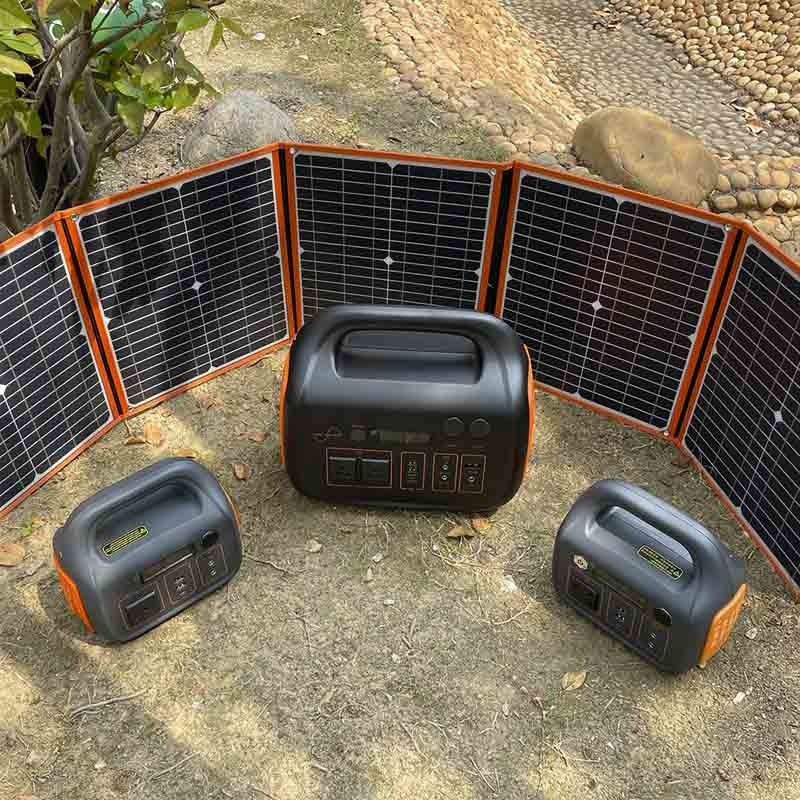 Mini Solar Plant Portable Power Station 500W For Camping RV Outdoors Off Grid