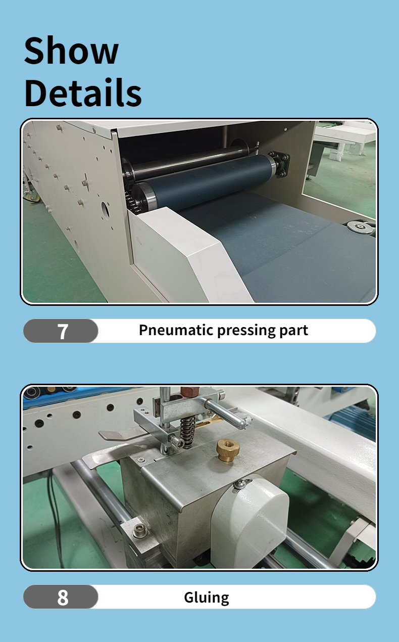 Water Soluble Cold Glue Used CQT-1300 Folder Gluing Machine for Cardboard Box Making