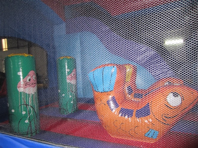 Digital Printing Commercial Inflatable Combo With Undersea Theme