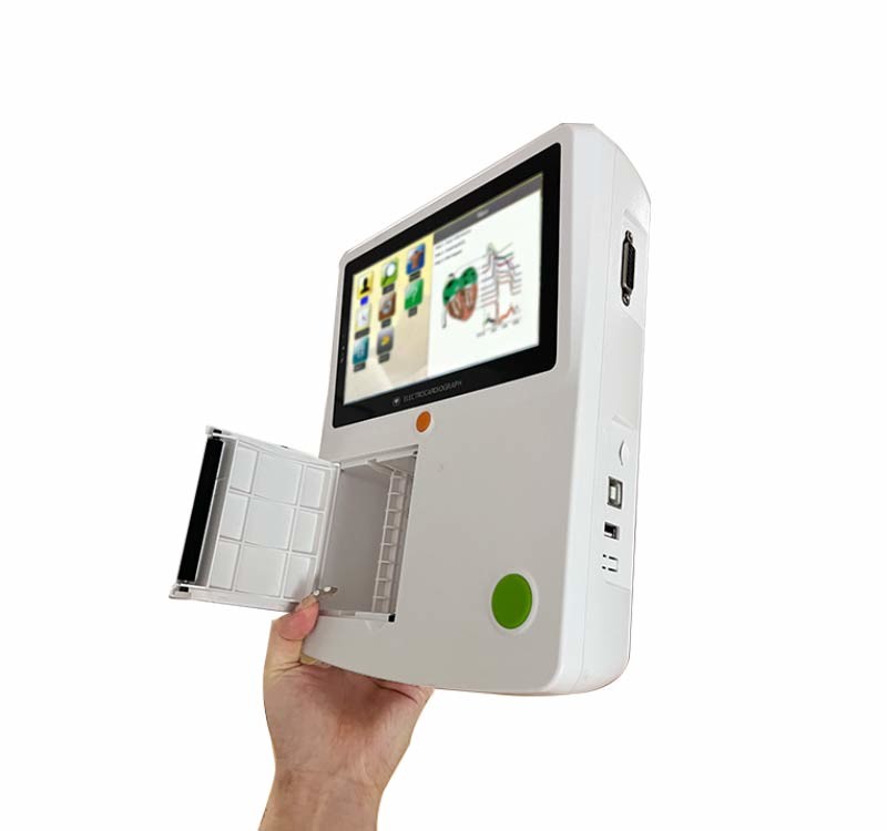 Handheld 12 Leads 3 Channels Vet ECG Machine For Pet Hospital