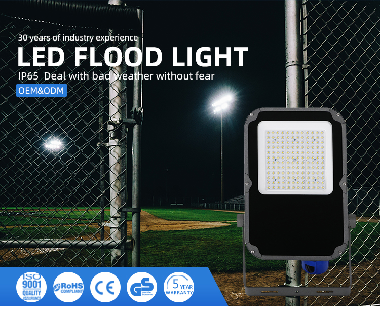 IP66 Waterproof AC100V-277V Input Voltage Outdoor Stadium Floodlight LED Flood Lamp
