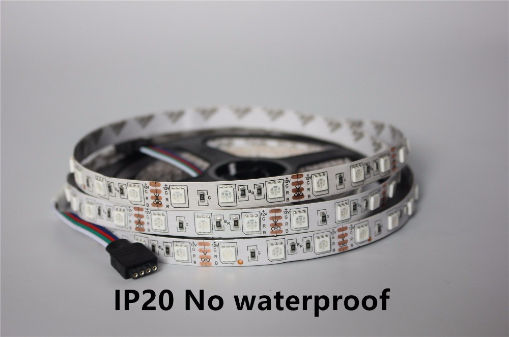 5050 Rgb Ip20 LED Strip Light Kit 300 Led Tape Light 44 Key Remote 12v 6a Power Supply