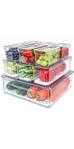 10 Pack Fridge Organizer