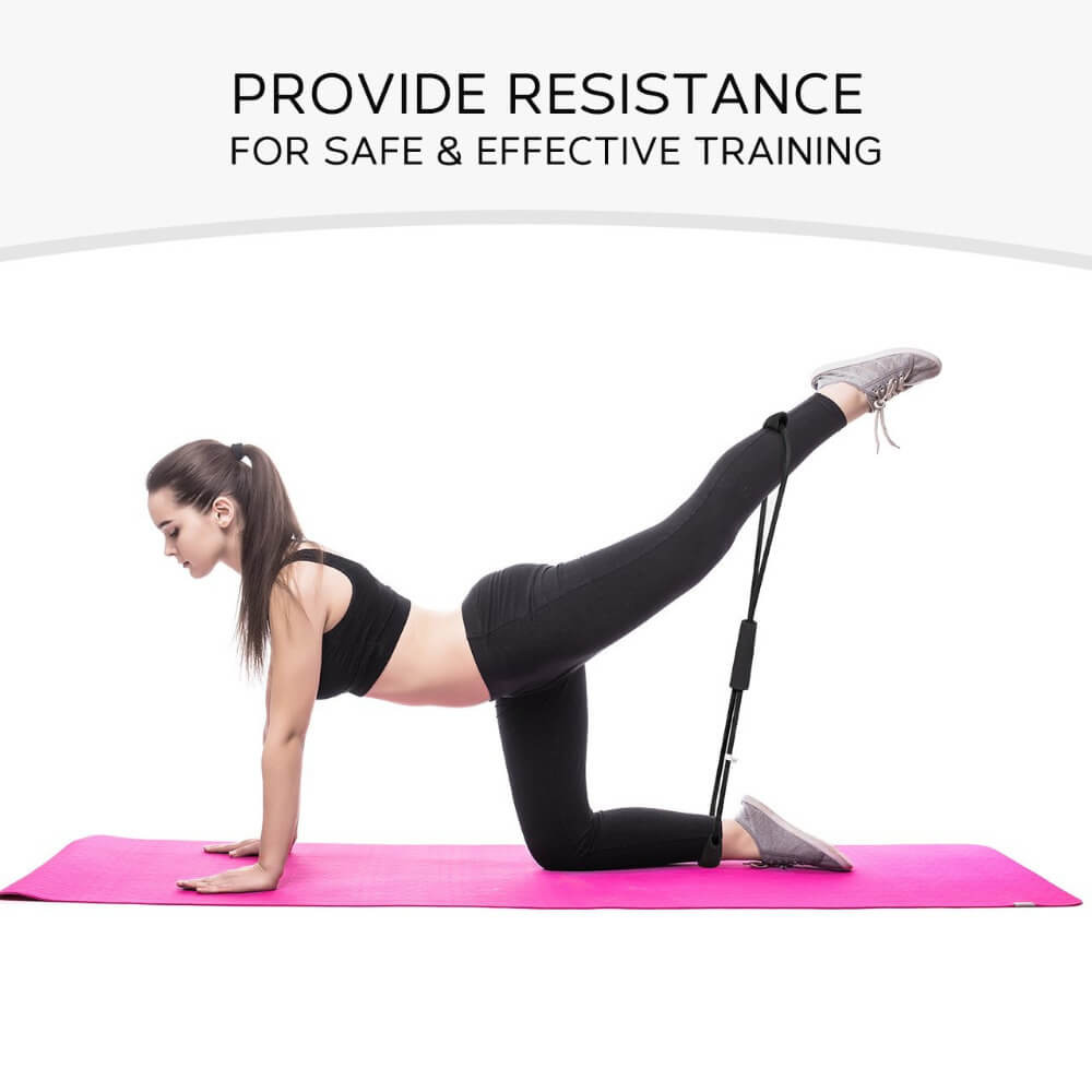 8 Word elastic pull rope exercises , Lightweight Yoga Resistance Rubber Bands