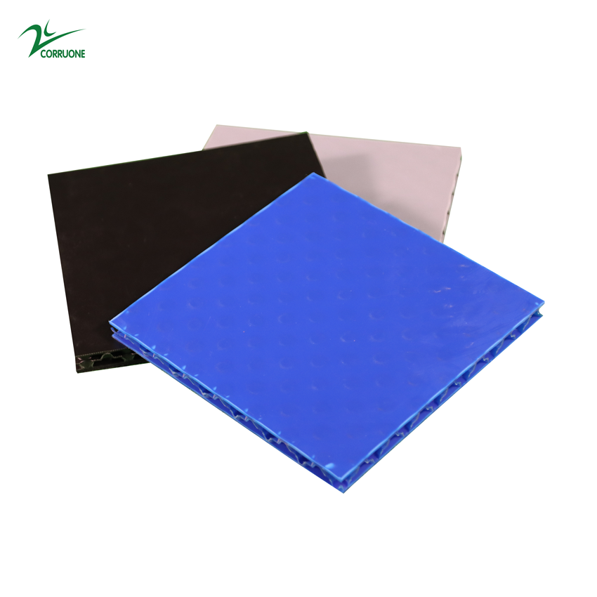 Purple 11mm PP Honeycomb Panel Polypropylene Honeycomb Sheet