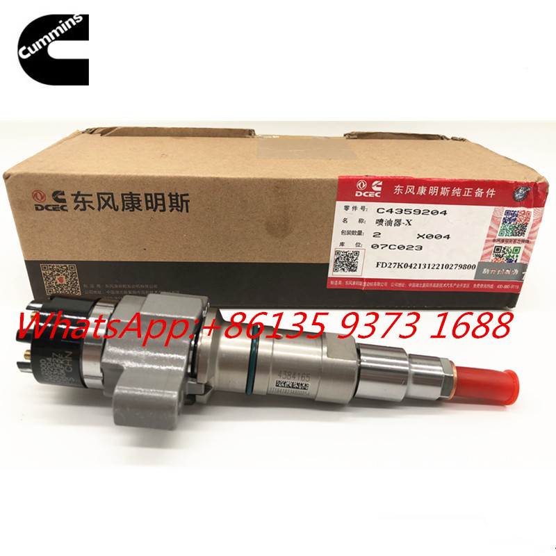 Genuine Cummins Qsl9.3 Engine Fule Injector 4359204 for construction machinery
