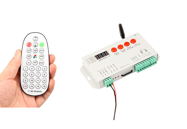 K-1000s Pixel LED Controller RF Wireless Remote Control 29 Keys K1000s K1000 Ws2811 Strip Programmable SD Card Pixel Con