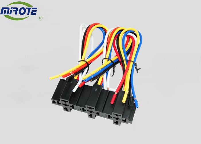 5 Pins SPDT Type Auto Wiring Harness With Slide Wires 3 Pack 12 Volt With Plastic Socket