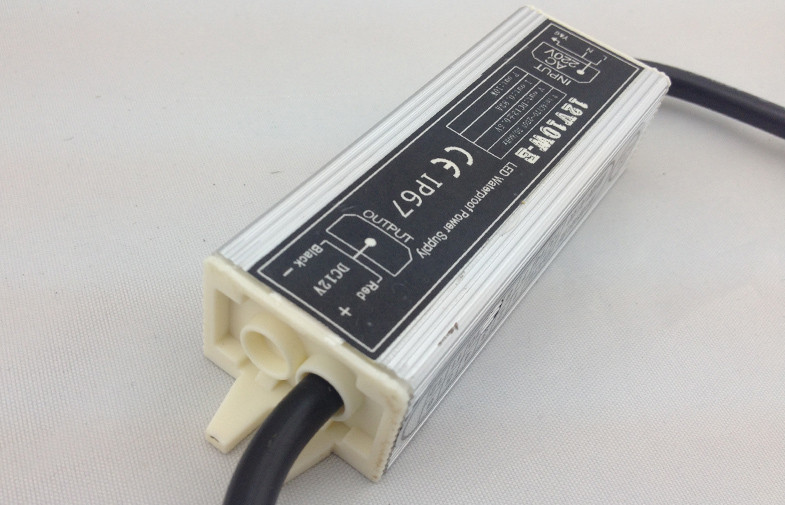 10 W AC TO DC LED Waterproof Power Supply , Metal Shell Flexible Strips Power Supply