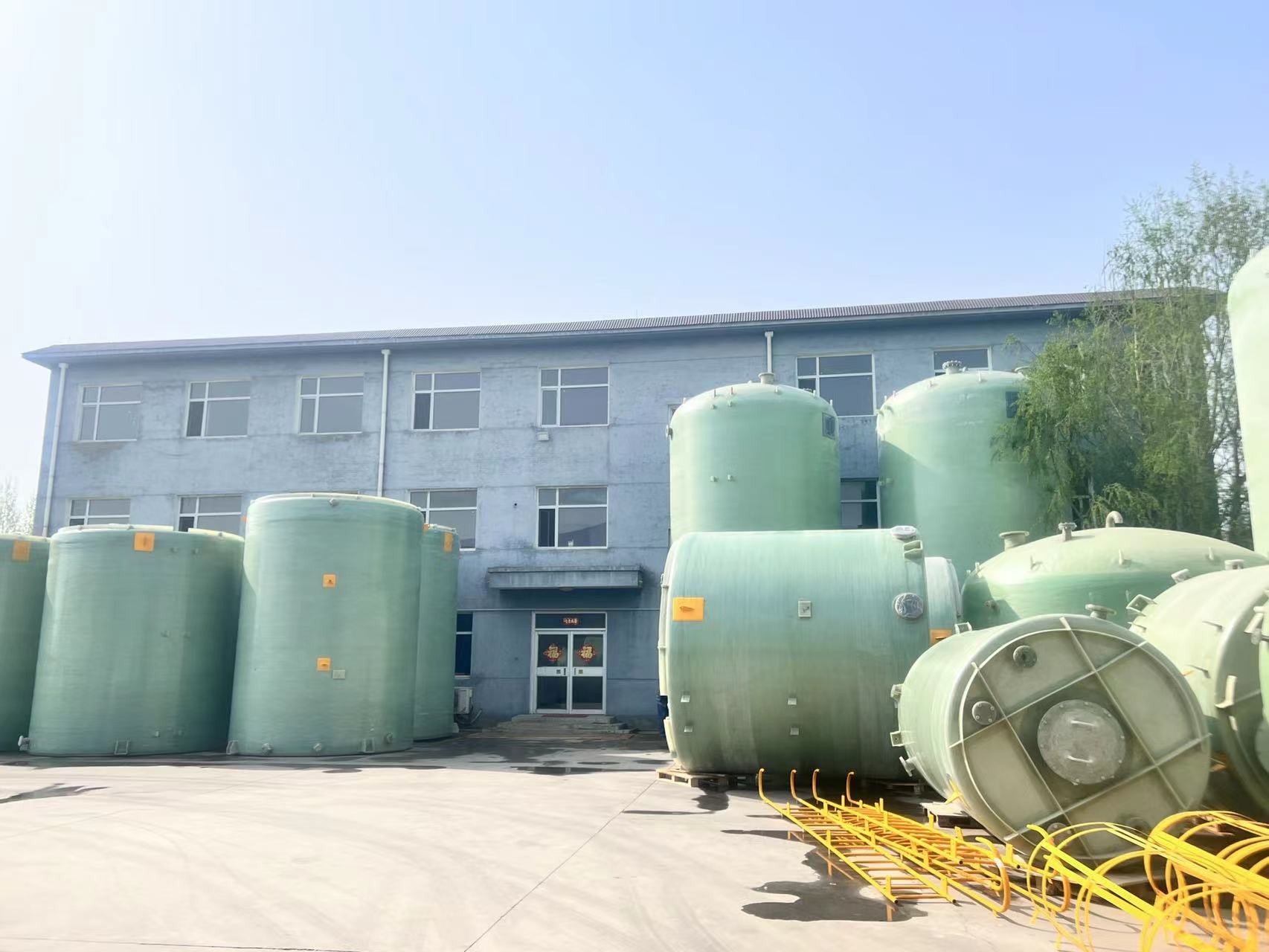 Cross Wound Frp Chemical Storage Tank Sewage Treatment OEM ODM