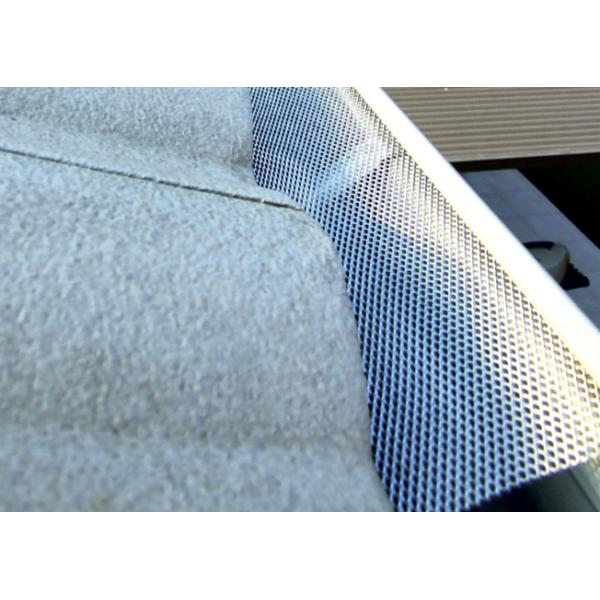 Aluminum 2mm X 6mm Mesh Gutter Guards For Increasing Gutter Life Black Color