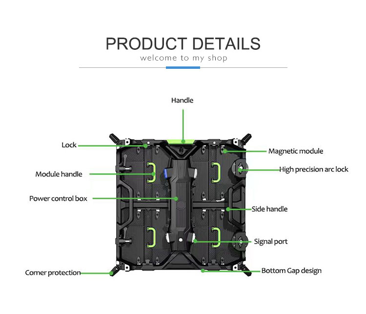 4500cd/M2 Brightness P3 P10 SMD LED Video Wall For Interior And Exterior Advertising