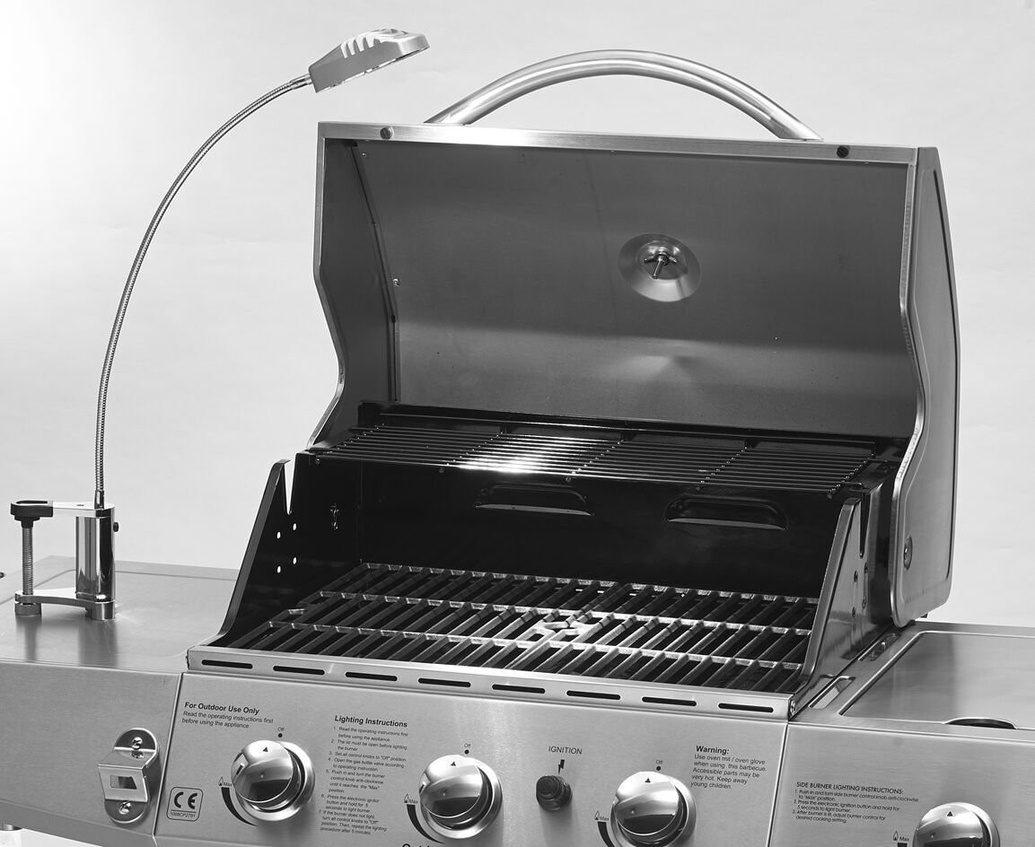 Barbecue Outdoor Kitchen Equipment 3 Burners Portable LP Propane Gas Grill