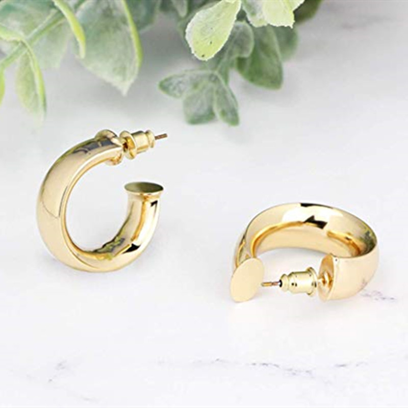 OEM 925 Sterling Silver Earring Women Girl Ear Piercing Earring Big Hoop Earrings