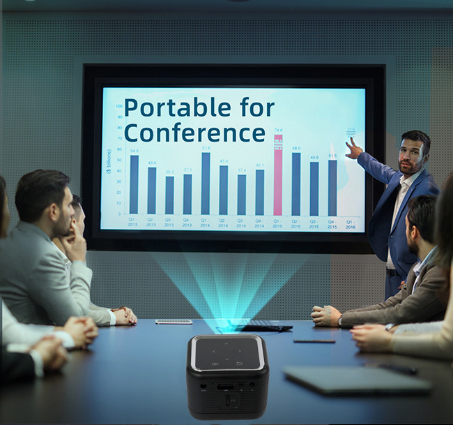 3.7V 2500mAh Mini Led Projector Android 30000 Hours Lifetime