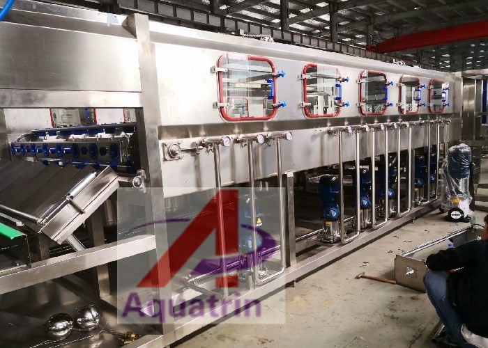 600bph 19L Bottle Water Filling Machine HDPE Bottle 2.2kw
