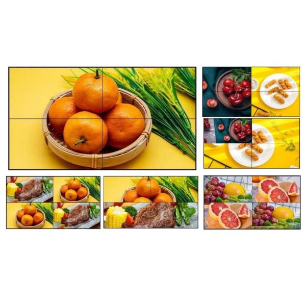 SLCD 55'' 65'' 75'' 2K FHD Spliced LCD Panel Customized 3.5mm Ultra Slim Bezel