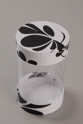 Special design rigid cardboard paper gift box,tube box with pvc window for gift packaging