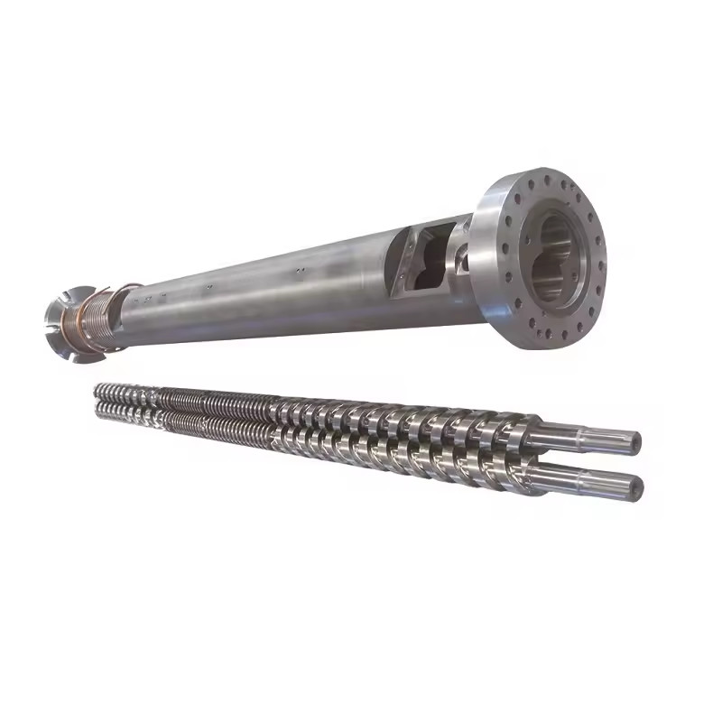 Hard Chrome Plating Parallel Screw And Barrel For Twin Screw Extruders And Sizing Measuring Service Free