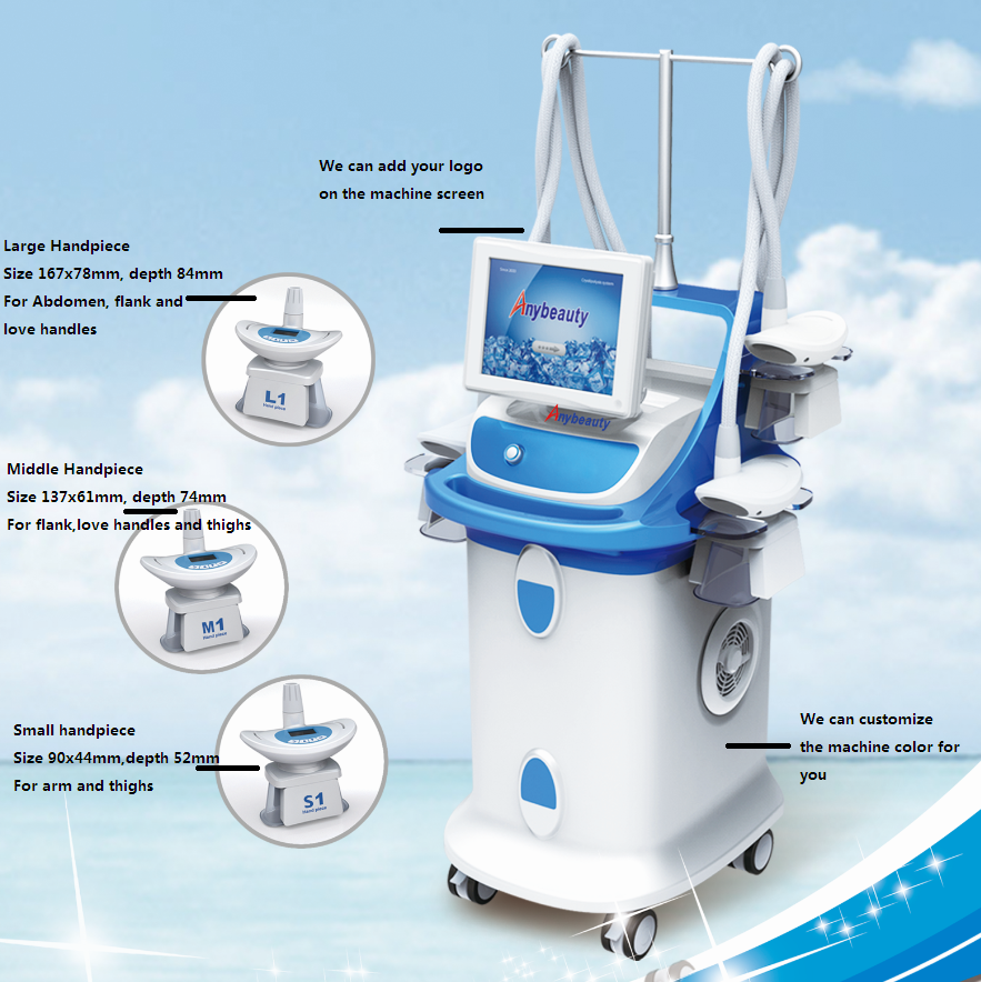four handles Medical Cryolipolysis Slimming Machine Multifunction Beauty Salon Equipment