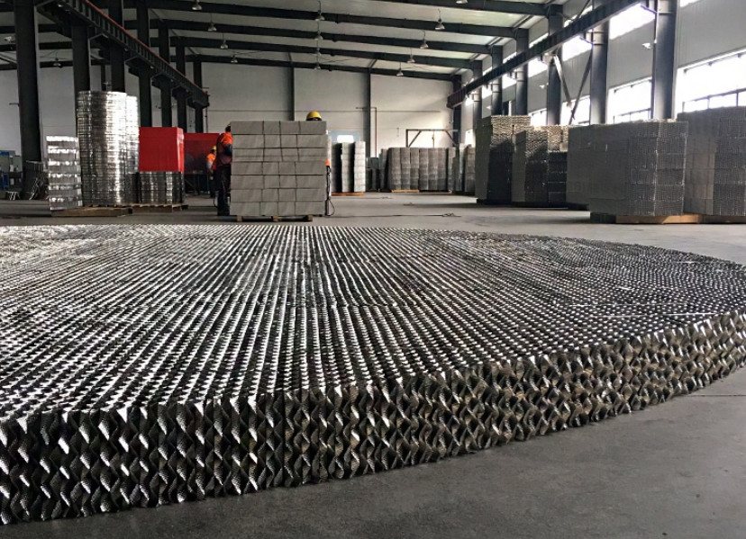 Stainless Steel 304 Knitted Wire Mesh 250y Metal Structured Packing