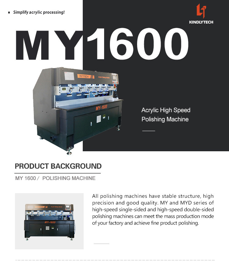 Automatic 1.6m Length Acrylic Edge Polishing Machine ISO9001