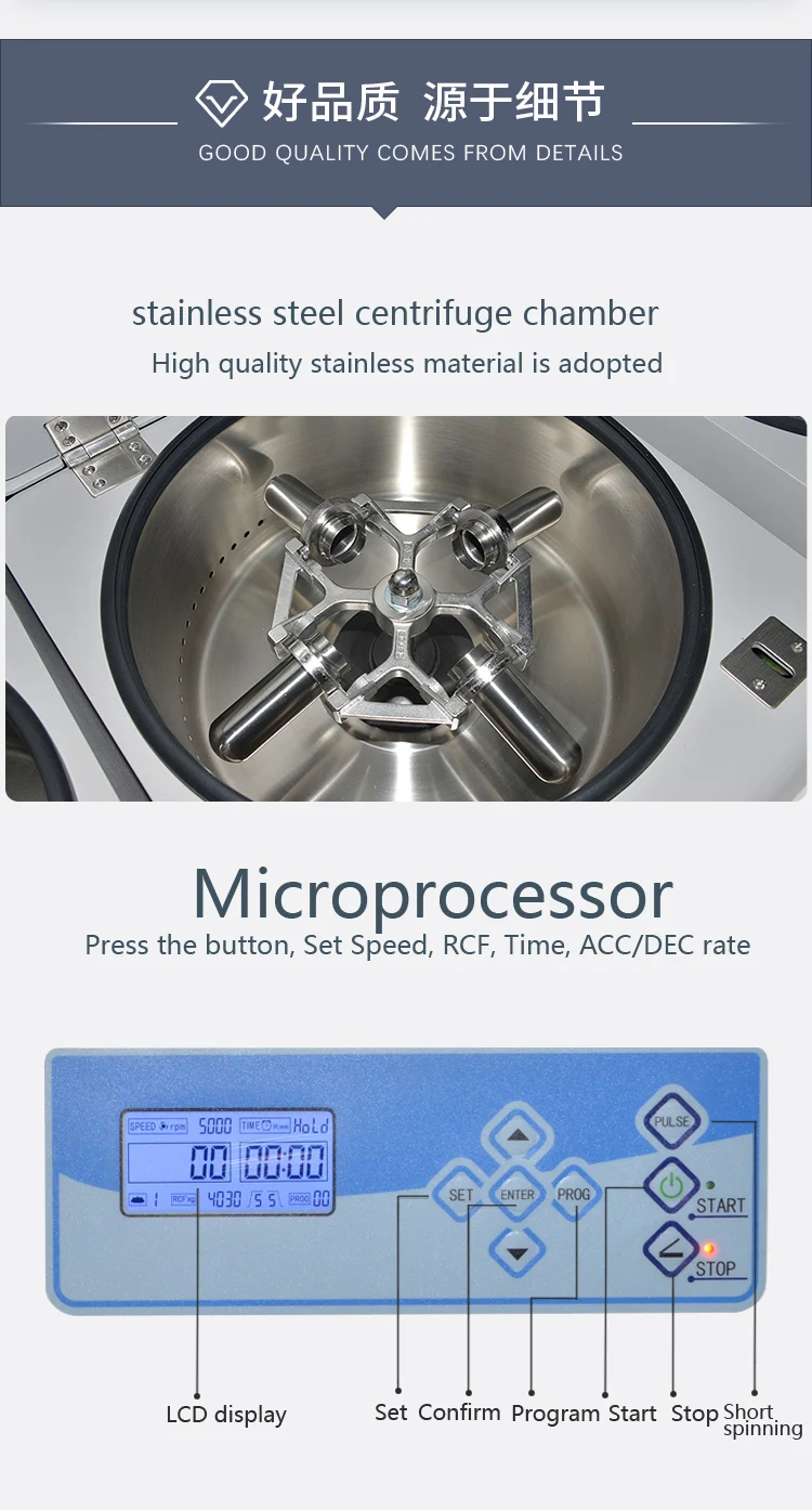 LCD Display L500 Laboratory Blood Centrifuge