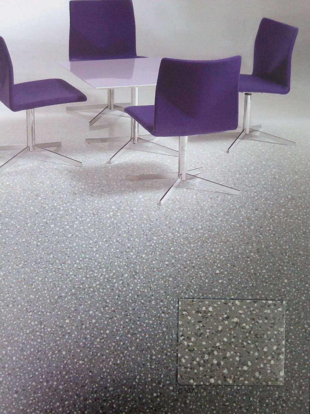 Indoor Recycled PVC Flooring Thickness:1.6mm Environmental Protection
