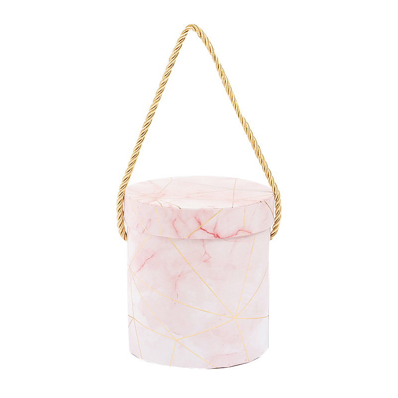 Top Selling Creative Paperboard Valentine's Day Flower Packaging Gift Box with Handle