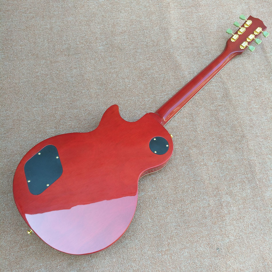 Standard LP 1959 R9 electric guitar, Cherry burst color electric guitar with Gold hardware, free shipping