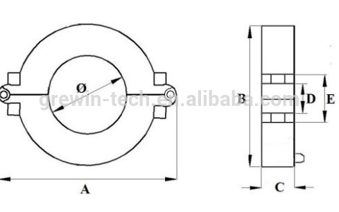 rated input 5a 100a 250a 400a split core current transducer for current measurement